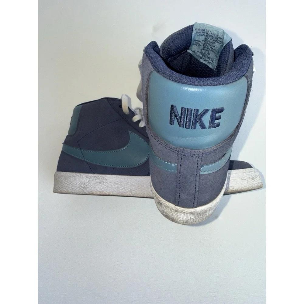 Nike SB Blazer Mid FD0731-400 | Blue Suede‎ Skate Shoes | Men's US 9.5 Aqua